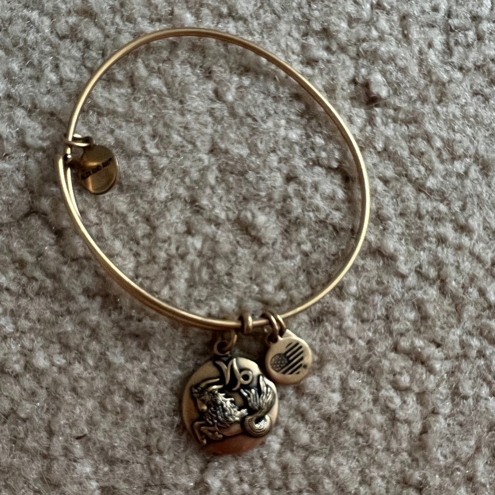 Gold capricorn alex and ani bangle